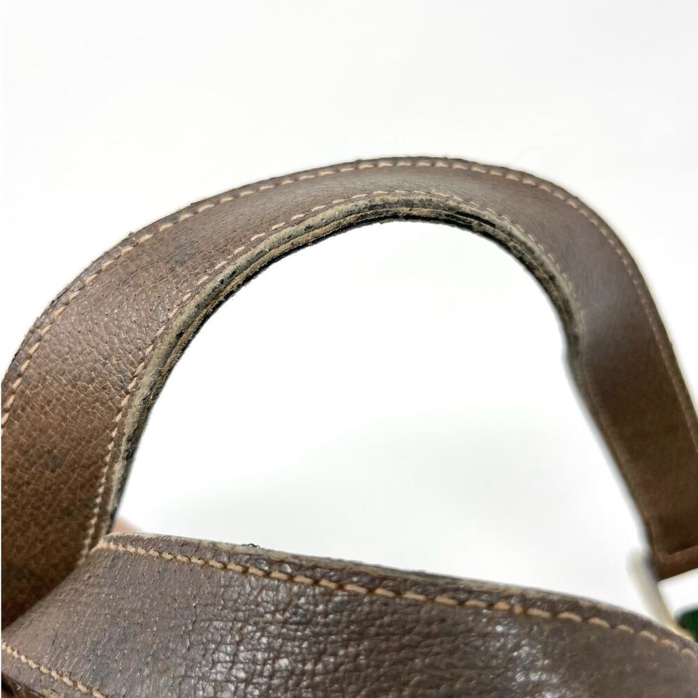 Gucci Vintage GG Monogram Supreme Web Small Handbag PVC Leather  Beige Brown - Picture 11 of 16